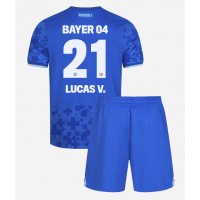 Stroje piłkarskie Bayer Leverkusen Lucas Vazquez #21 Koszulka Trzeciej dla dzieci 2025-26 Krótki Rękaw (+ szorty)